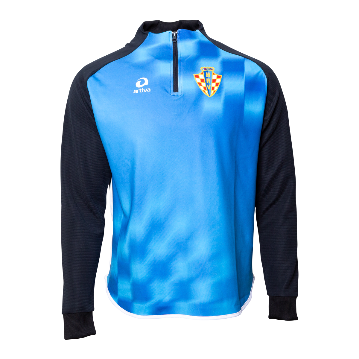 Kroatien `24 / Hrvatska `24 Sports-Zipper-Sweatshirt blau - Unisex Adult