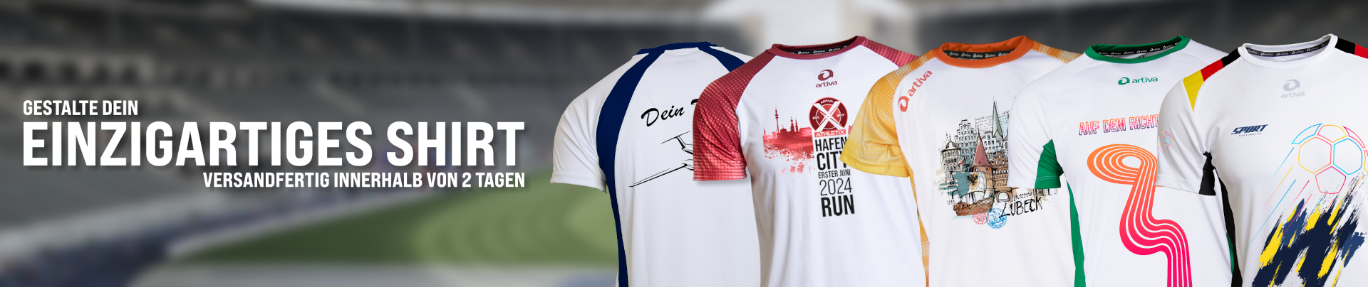 artiva Laufshirt gestalten und bedrucken